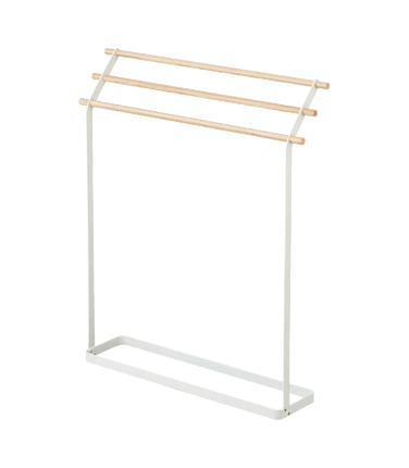 Bath Towel Rack (32" H)  - Steel + Wood