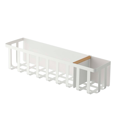 Magnetic Storage Basket - Steel + Wood