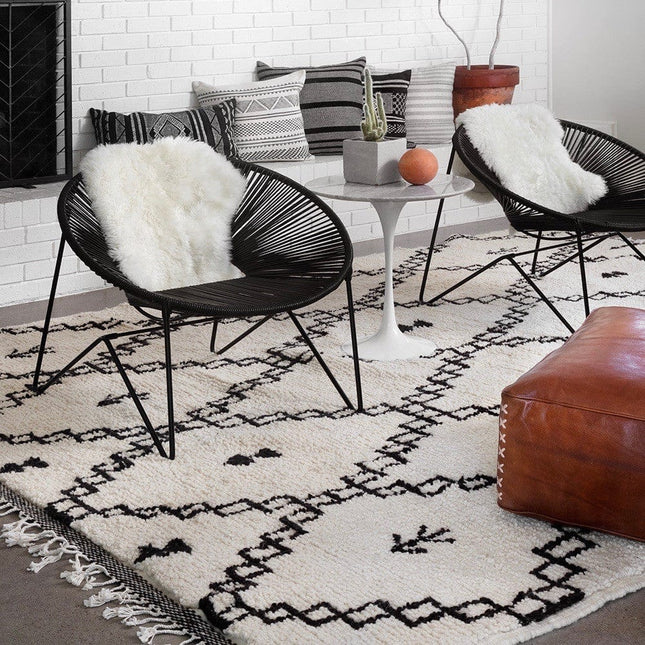 Sadira Wool Beni Ourain Rug