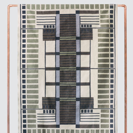 Amman Flatweave Area Rug - Olive