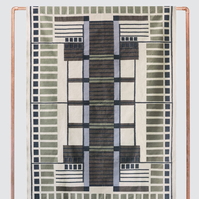Amman Flatweave Area Rug - Olive