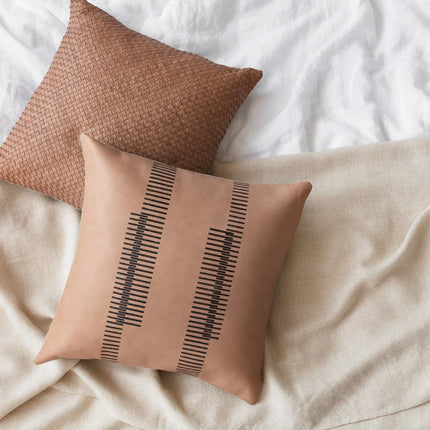 Dhara Leather Square Pillow