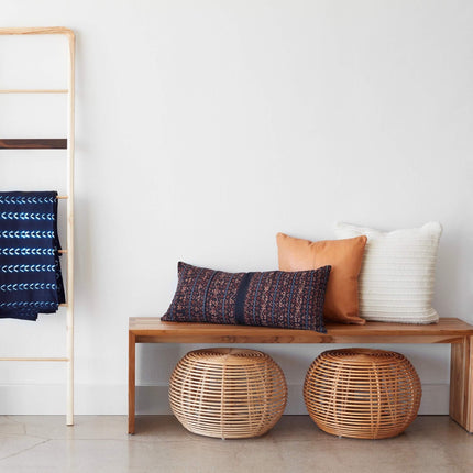 Java Rattan Ottomans