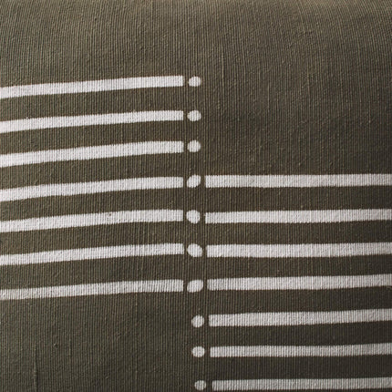 Semaine Mud Cloth Pillow - Olive