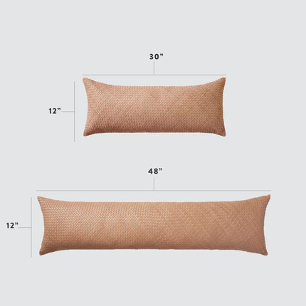 Dhara Leather Lumbar Pillow