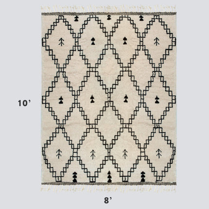 Sadira Wool Beni Ourain Rug