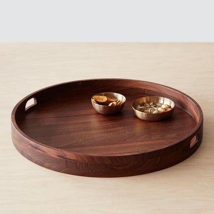 Tikal Round Wood Tray