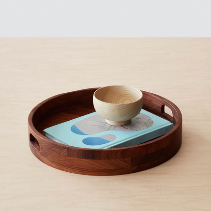 Tikal Round Wood Tray