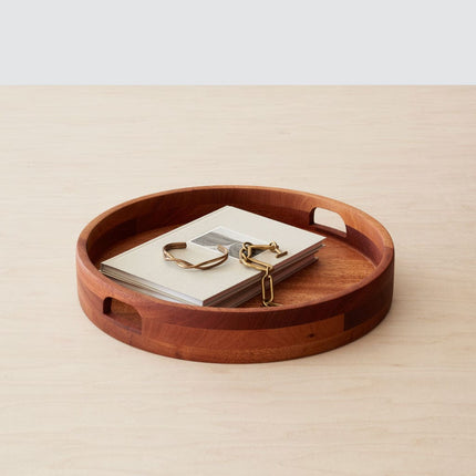 Tikal Round Wood Tray