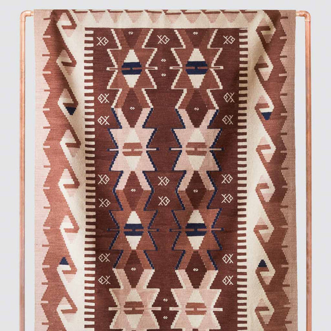 Yürek Hand-Knotted Kilim Area Rug