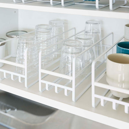 Glass and Mug Cabinet Organizer - Steel