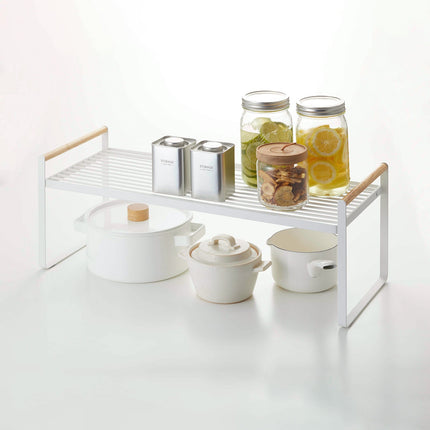 Countertop Wire Shelf - Steel + Wood