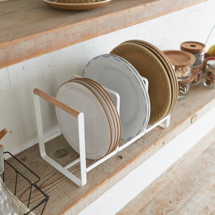 Plate Holder - Steel + Wood