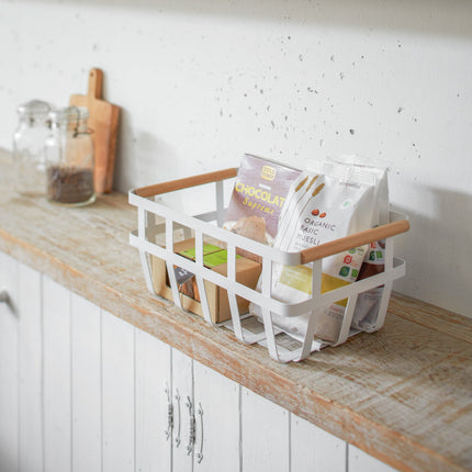 Storage Basket - Steel + Wood