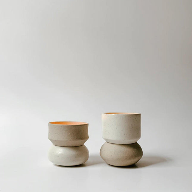Ceramic Candle Holder Duo