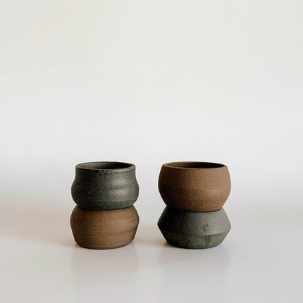 Ceramic Candle Holder Duo