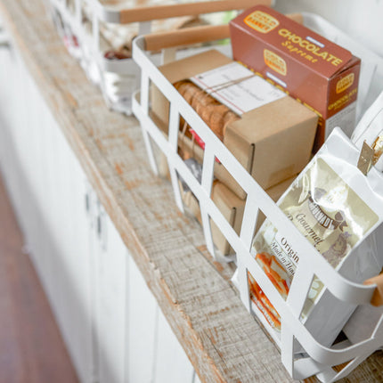 Storage Basket - Steel + Wood