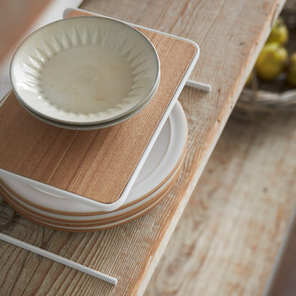 Dish Riser - Small - Steel + Wood