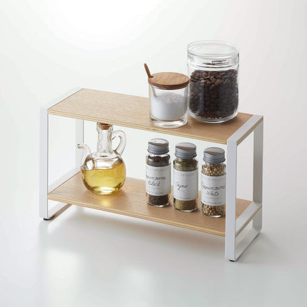 Two-Tier Riser - Steel + Wood