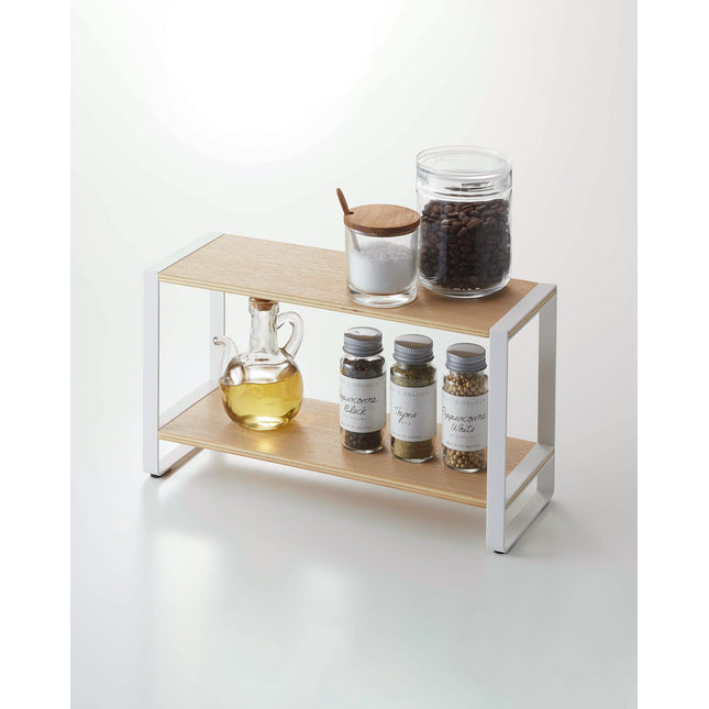 Two-Tier Riser - Steel + Wood