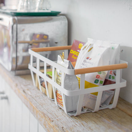 Storage Basket - Steel + Wood