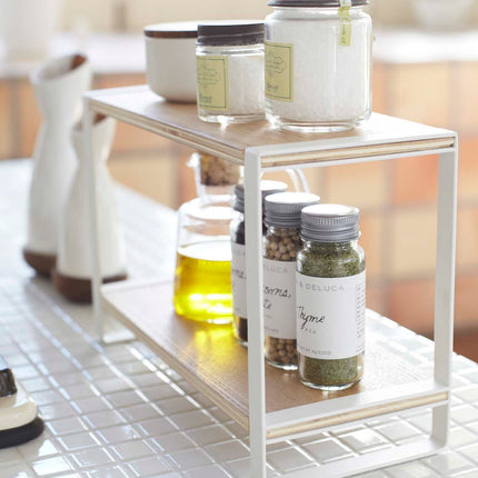 Two-Tier Riser - Steel + Wood