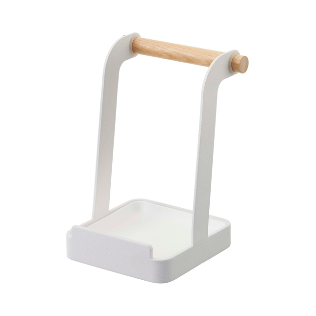 Lid & Ladle Stand - Steel + Wood