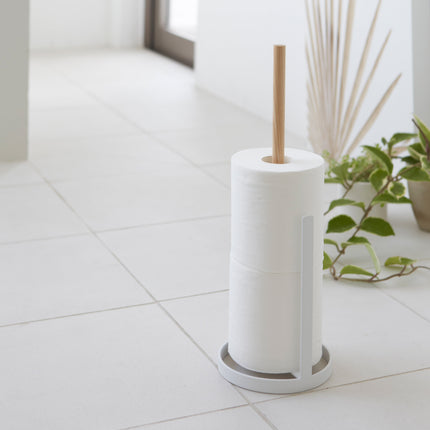 Toilet Paper Stocker - Steel + Wood