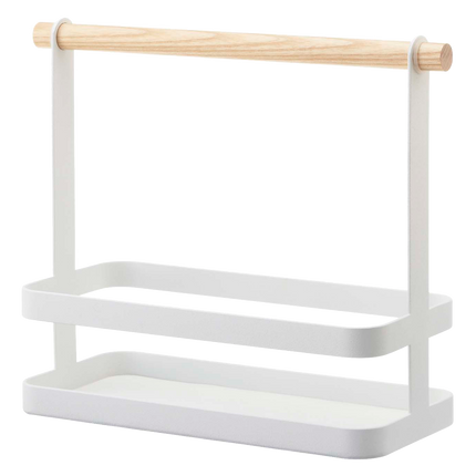Tabletop Storage Caddy - Steel + Wood