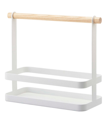 Tabletop Storage Caddy - Steel + Wood