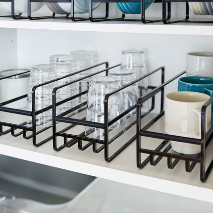 Glass and Mug Cabinet Organizer - Steel