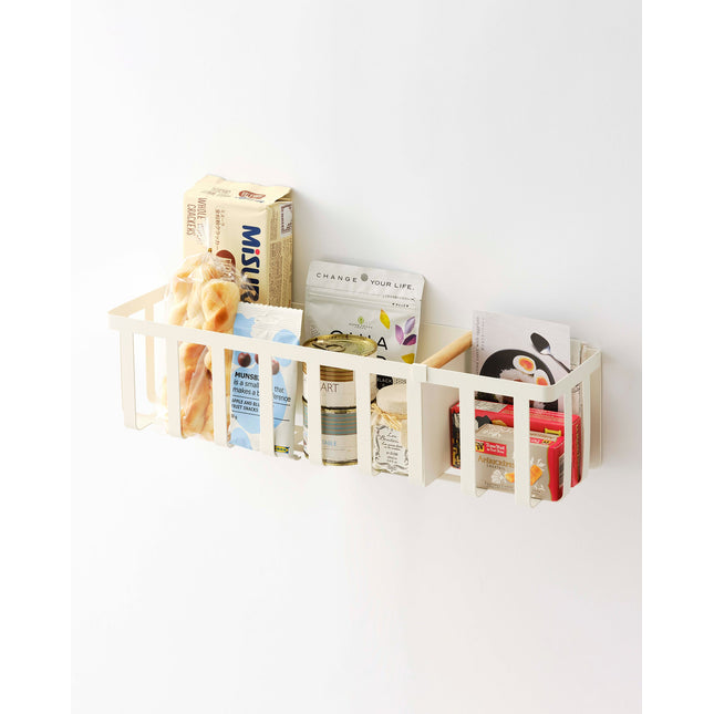 Magnetic Storage Basket - Steel + Wood