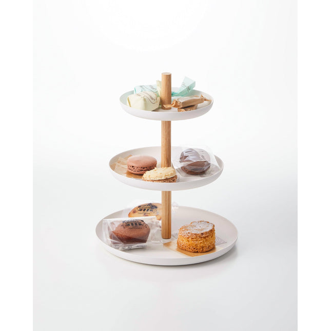 Serving Stand - Steel + Wood
