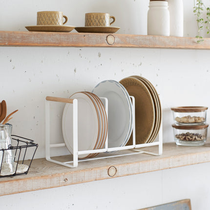 Plate Holder - Steel + Wood
