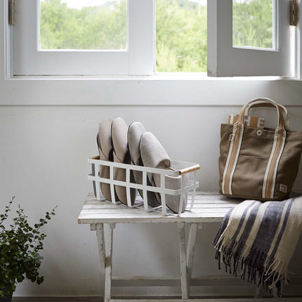 Storage Basket - Steel + Wood