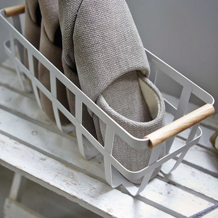 Storage Basket - Steel + Wood