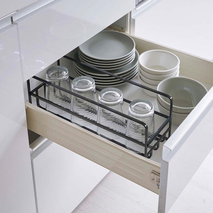 Glass and Mug Cabinet Organizer - Steel