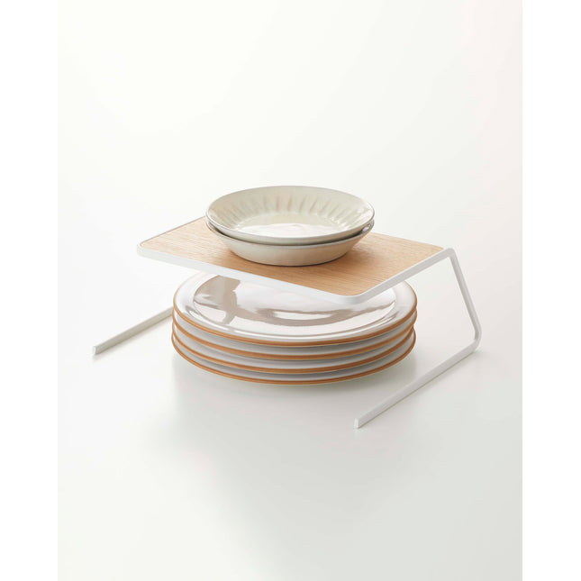 Dish Riser - Small - Steel + Wood