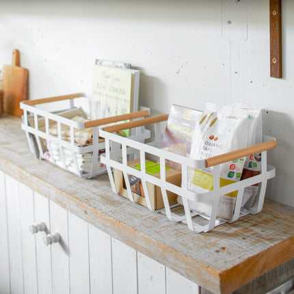 Storage Basket - Steel + Wood
