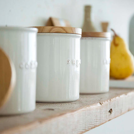 Ceramic Coffee and Sugar Canisters -