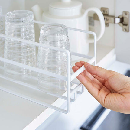 Glass and Mug Cabinet Organizer - Steel