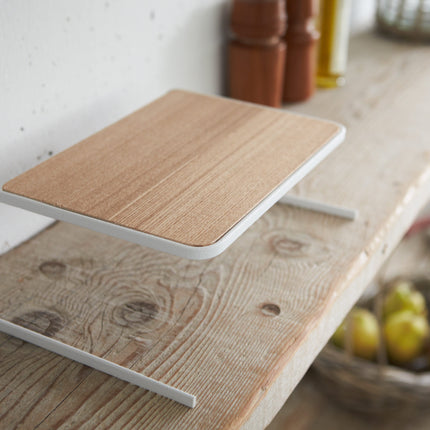 Dish Riser - Small - Steel + Wood