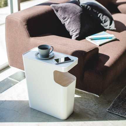 Side Table Trash Can