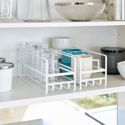 Glass and Mug Cabinet Organizer - Steel