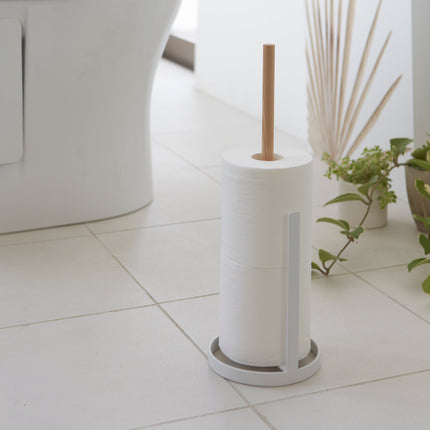 Toilet Paper Stocker - Steel + Wood
