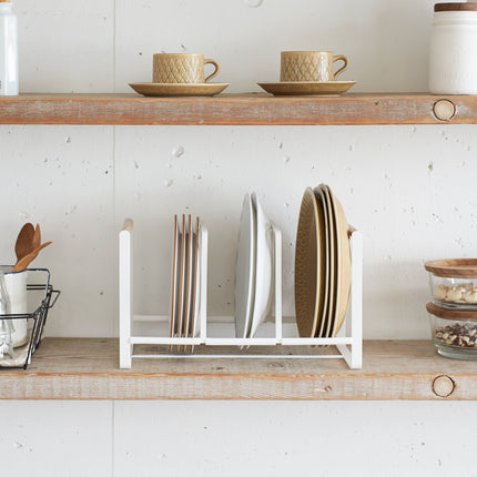 Plate Holder - Steel + Wood