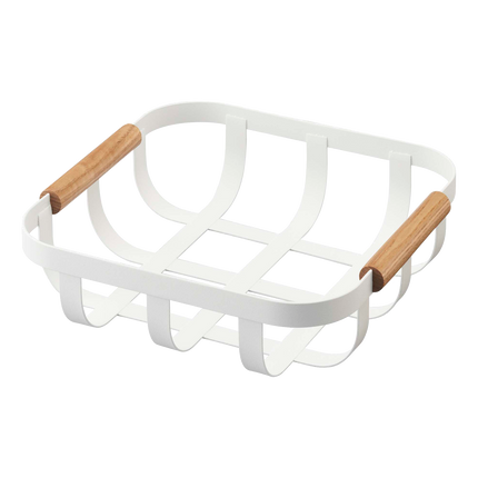 Fruit Bowl - Steel + Wood