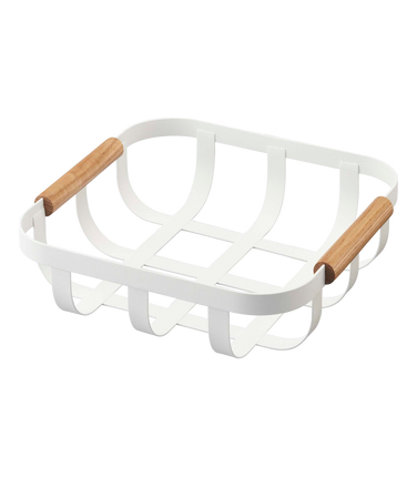 Fruit Bowl - Steel + Wood